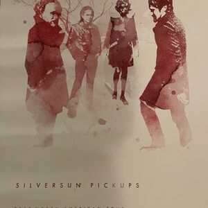RARE Silversun Pickups 2010 Tour Poster-Watercolor Houston Concert Memorabilia